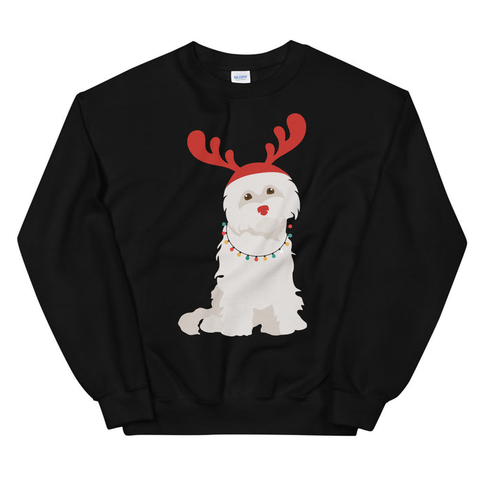 "Rudolph the Red Nosed Maltese" Sweatshirt