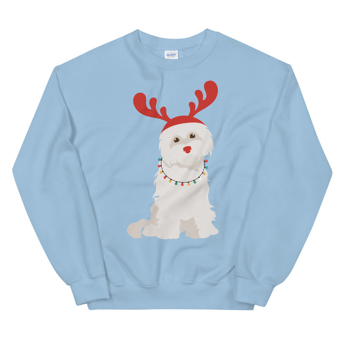 "Rudolph the Red Nosed Maltese" Sweatshirt