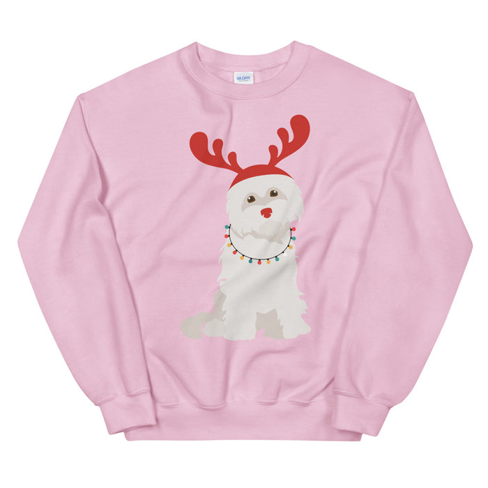 "Rudolph the Red Nosed Maltese" Sweatshirt