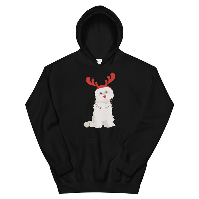"Rudolph the Red Nosed Maltese" Hoodie