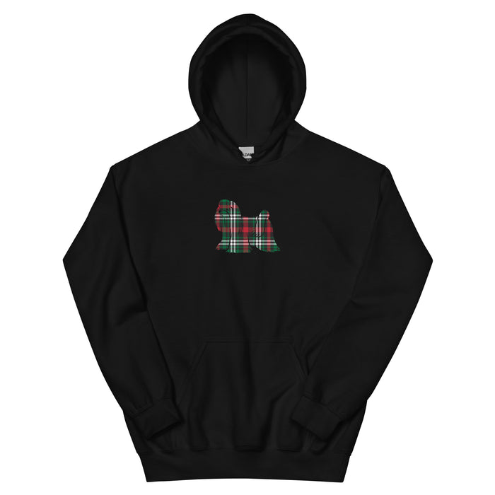 "Plaid Maltese" Hoodie