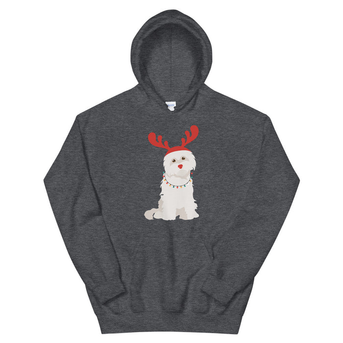 "Rudolph the Red Nosed Maltese" Hoodie