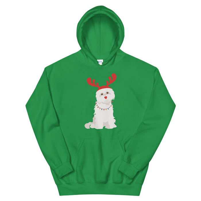 "Rudolph the Red Nosed Maltese" Hoodie