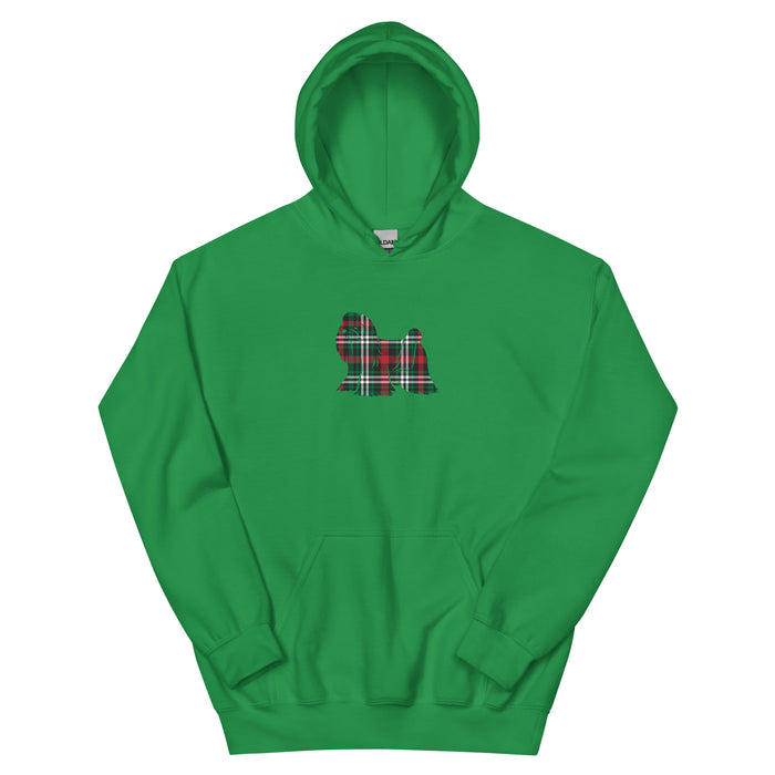 "Plaid Maltese" Hoodie