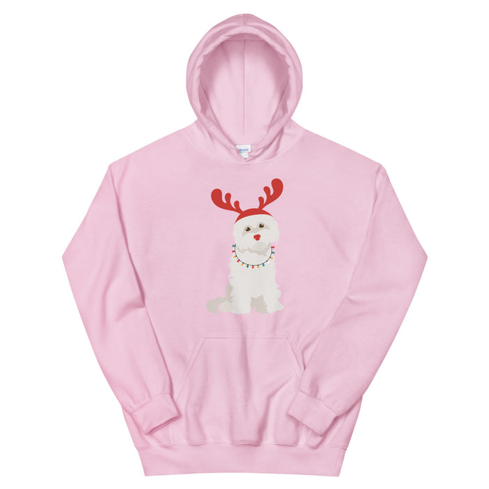 "Rudolph the Red Nosed Maltese" Hoodie