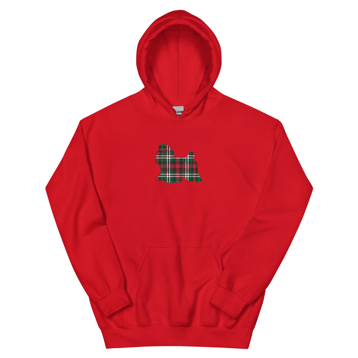 "Plaid Maltese" Hoodie
