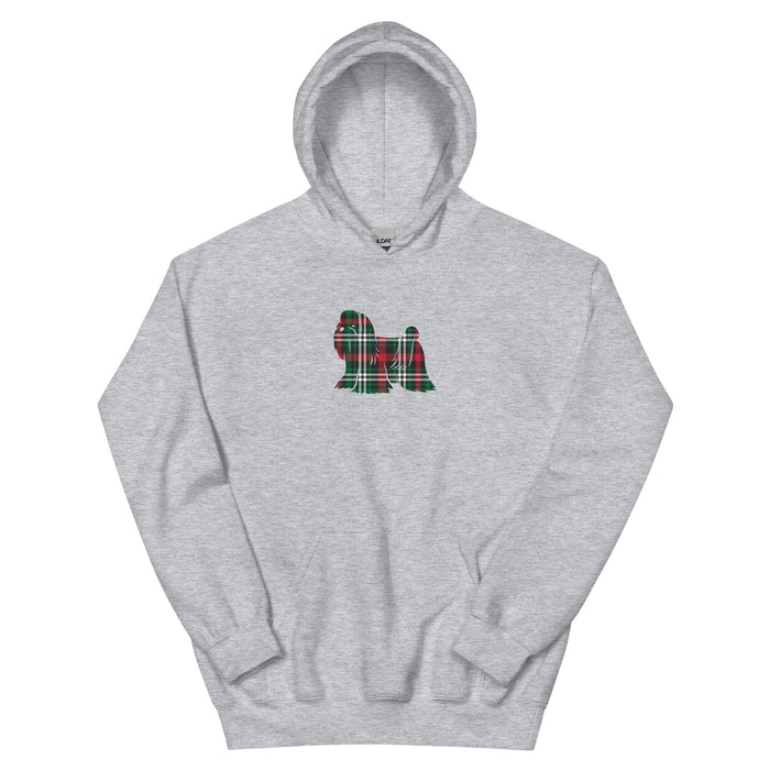 "Plaid Maltese" Hoodie