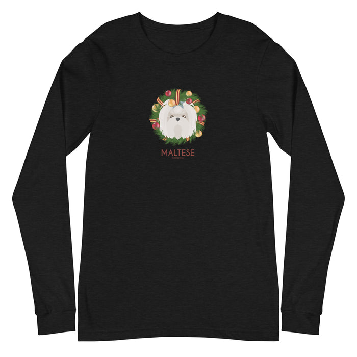 "Maltese Wreath" Long Sleeve Tee