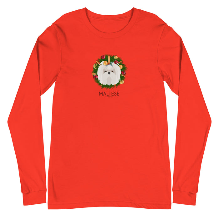 "Maltese Wreath" Long Sleeve Tee