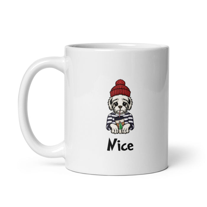 "Nice Maltese" Holiday Mug