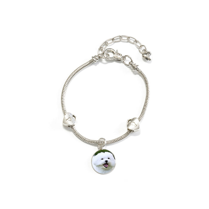 Charm Bracelet with Your Dog's Photo