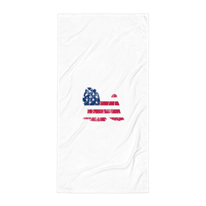 "American Maltese" Beach Towel