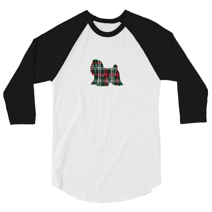 "Plaid Maltese" 3/4 Sleeve Shirt