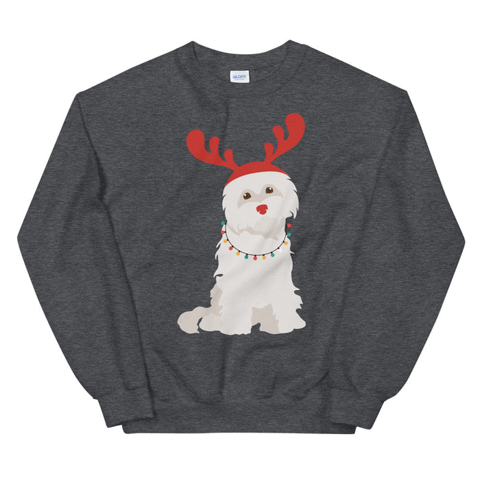 "Rudolph the Red Nosed Maltese" Sweatshirt