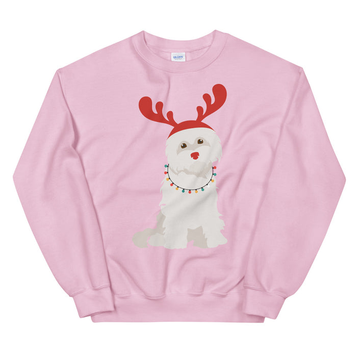 "Rudolph the Red Nosed Maltese" Sweatshirt