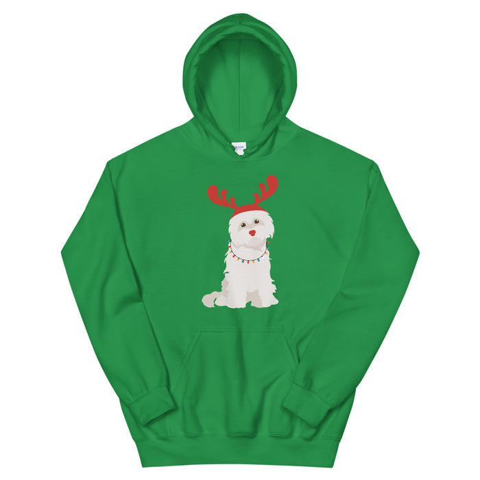 "Rudolph the Red Nosed Maltese" Hoodie