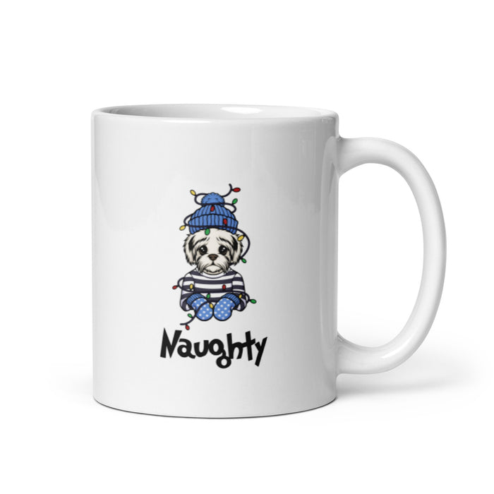"Naughty Maltese" Holiday Mug