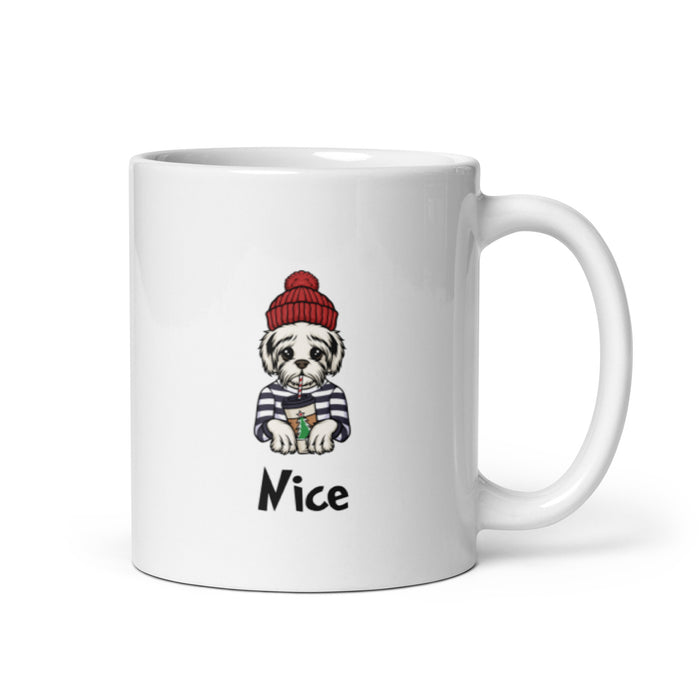 "Nice Maltese" Holiday Mug